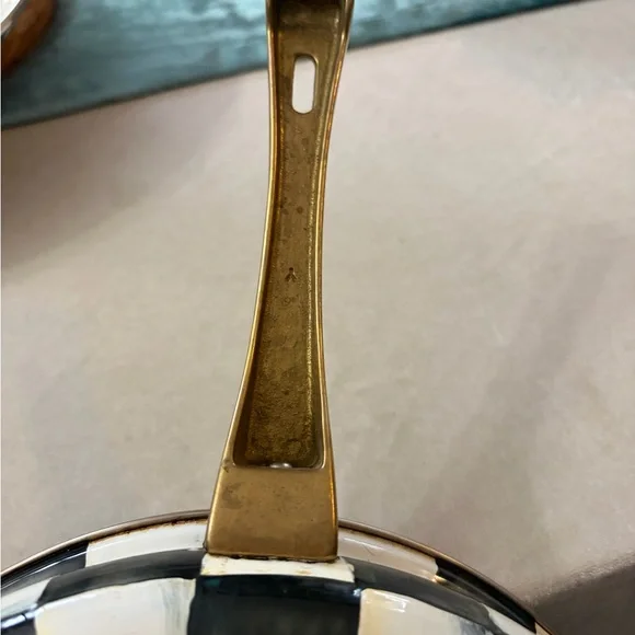 MacKenzie-Childs Black and White Checkered Ceramic Piece - Picture 8 of 11